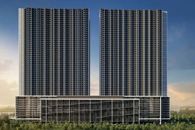 Causewayz Square twin towers at Causewayz Square, JB City Centre
