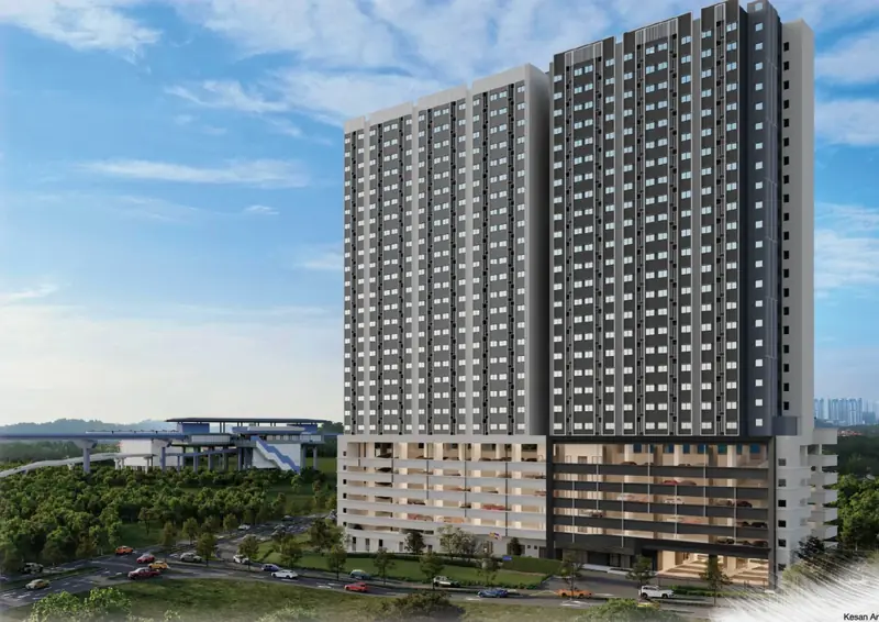 D'Nuri Residences twin towers at D'Nuri Residences, Kwasa Damansara