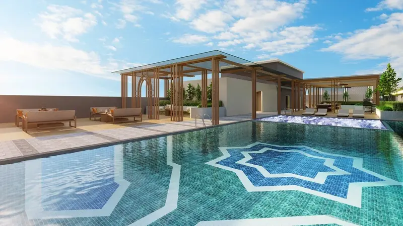 Rooftop pool at Erinaz Suites, Kubang Kerian