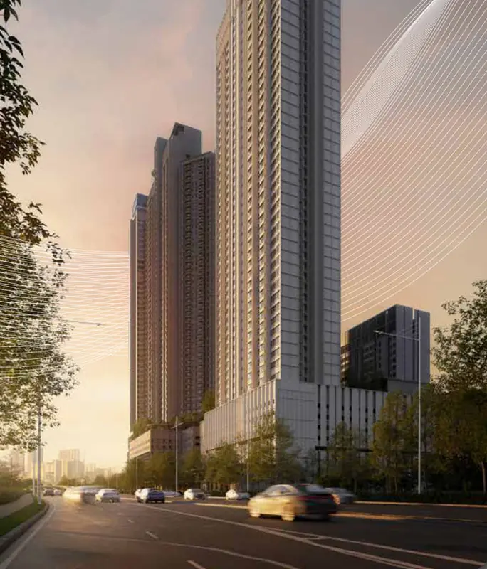 52-storey tower beside the expressway at the Gelugor waterfront, Penang