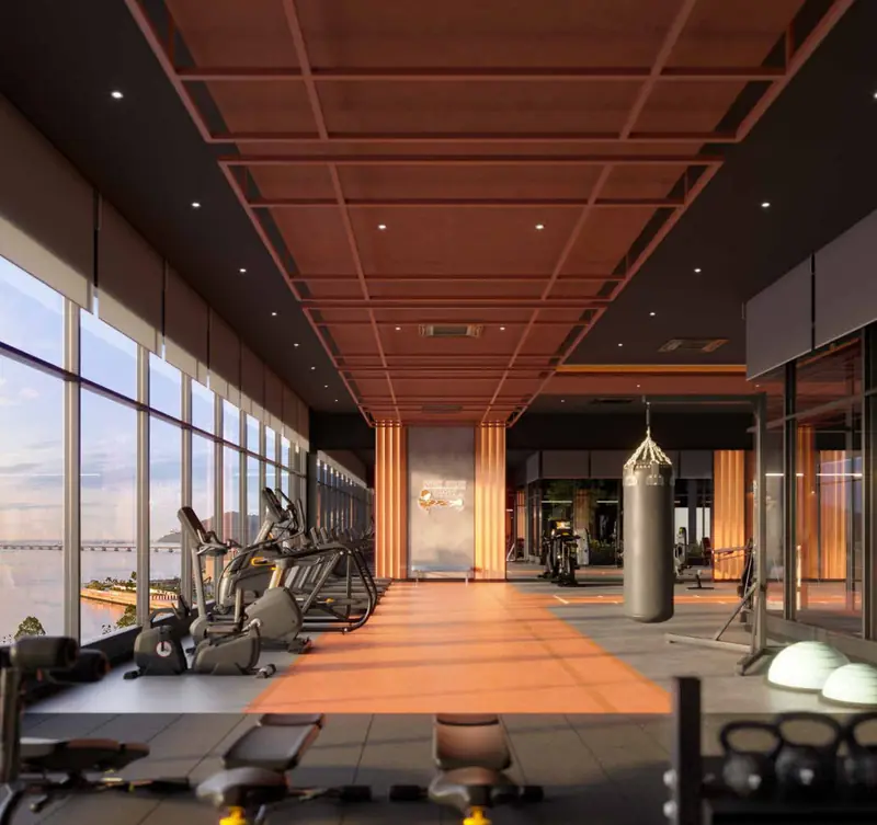 Gym with a sea view, Lighthauz 2, Gelugor