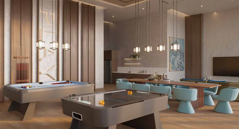 Games room with pool table, Lighthauz 2, Gelugor