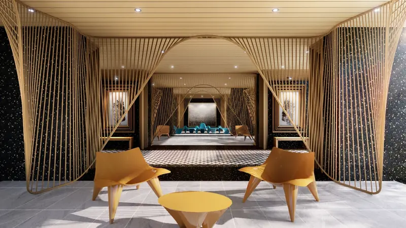 Residents’ lounge at Phoeniz Suites, KLCC