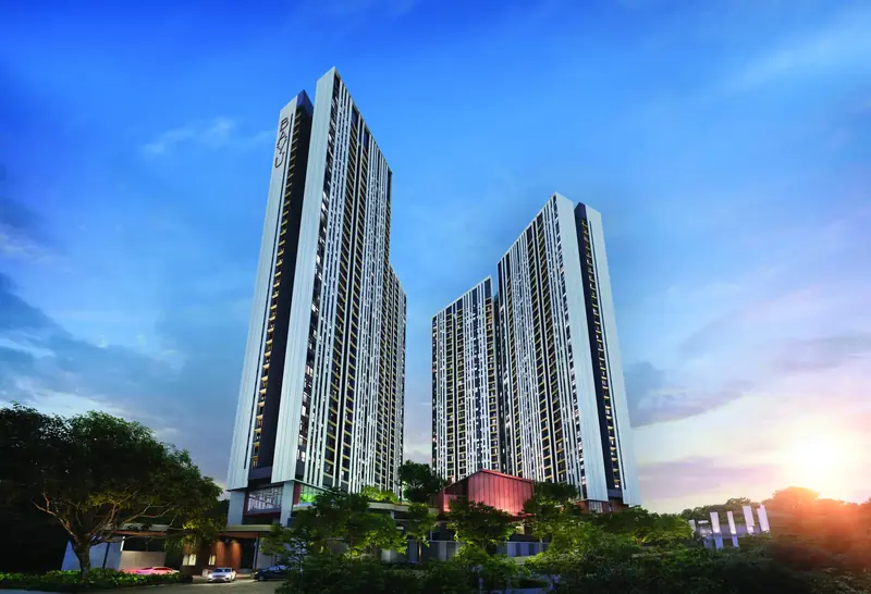 Residensi Bayu Damai twin towers at Residensi Bayu Damai, Likas