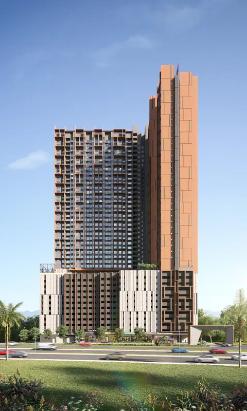 The Celestz tower by day, Kebun Teh, Johor Bahru
