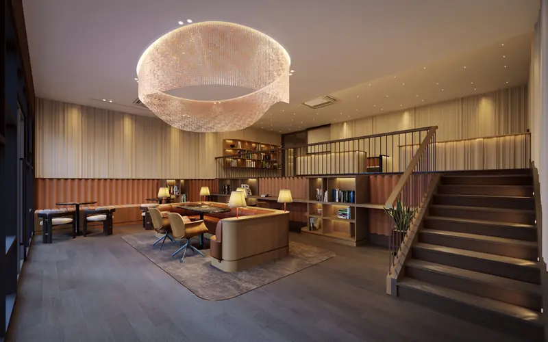 Reading lounge at The Celestz, Johor Bahru