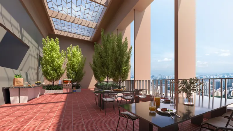 Sky dining deck at The Kingswoodz, Bukit Jalil
