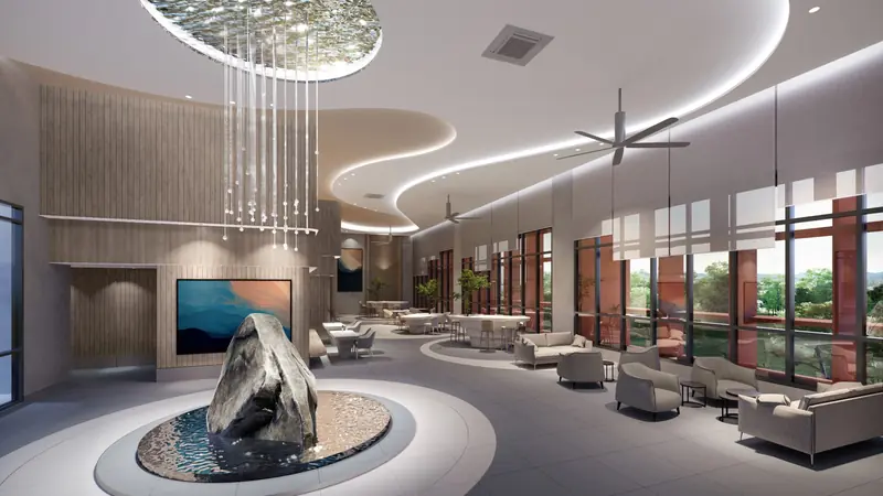 Grand lobby at Veladaz Residences, Bukit Jalil